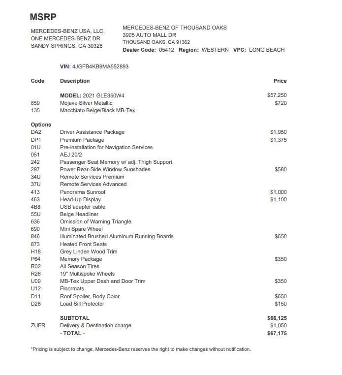 2021 Mercedes-Benz GLE 350 4MATIC® SUV