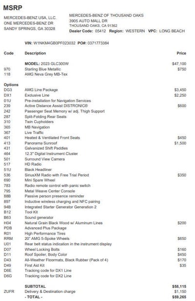 2023 Mercedes-Benz GLC GLC 300