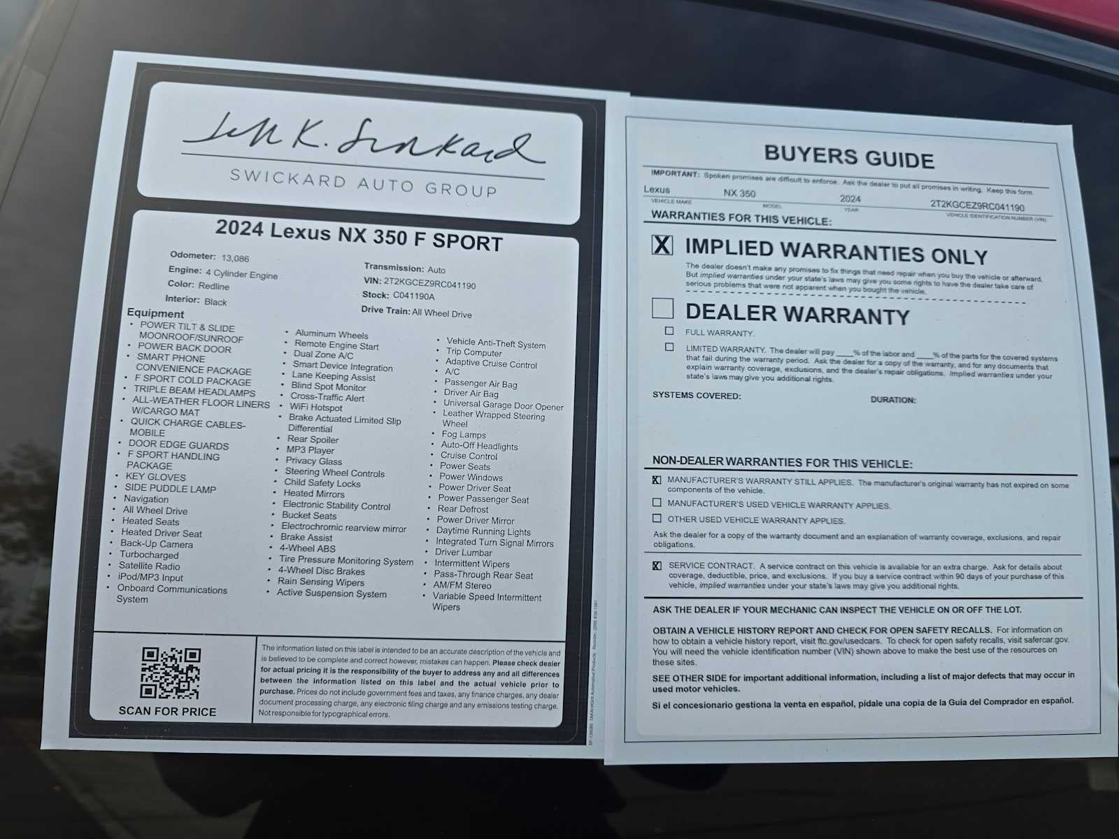 2024 Lexus NX F SPORT Handling