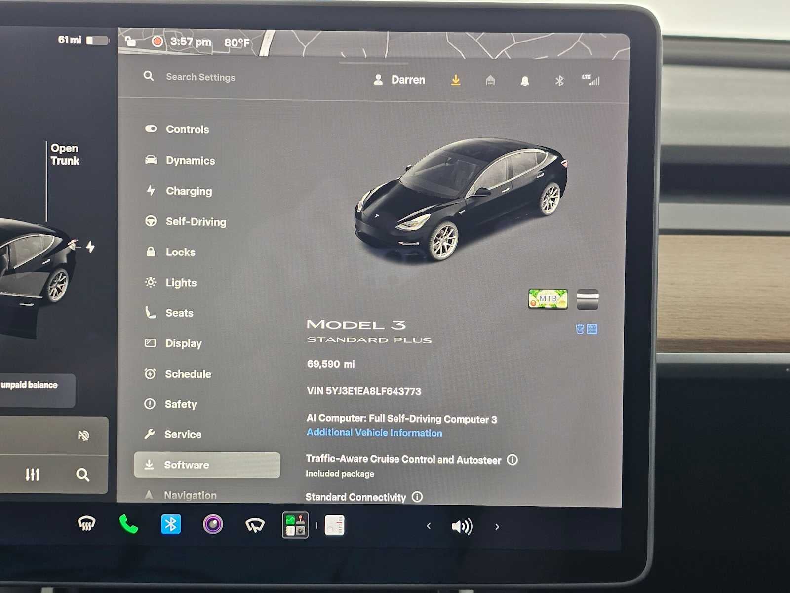 2020 Tesla Model 3 Standard Range